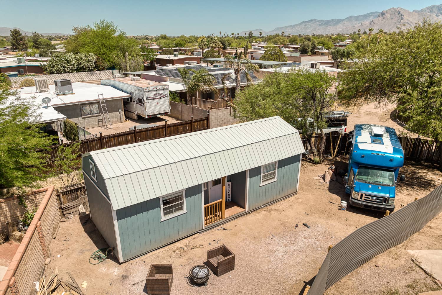 Tiny home project in Southern Arizona