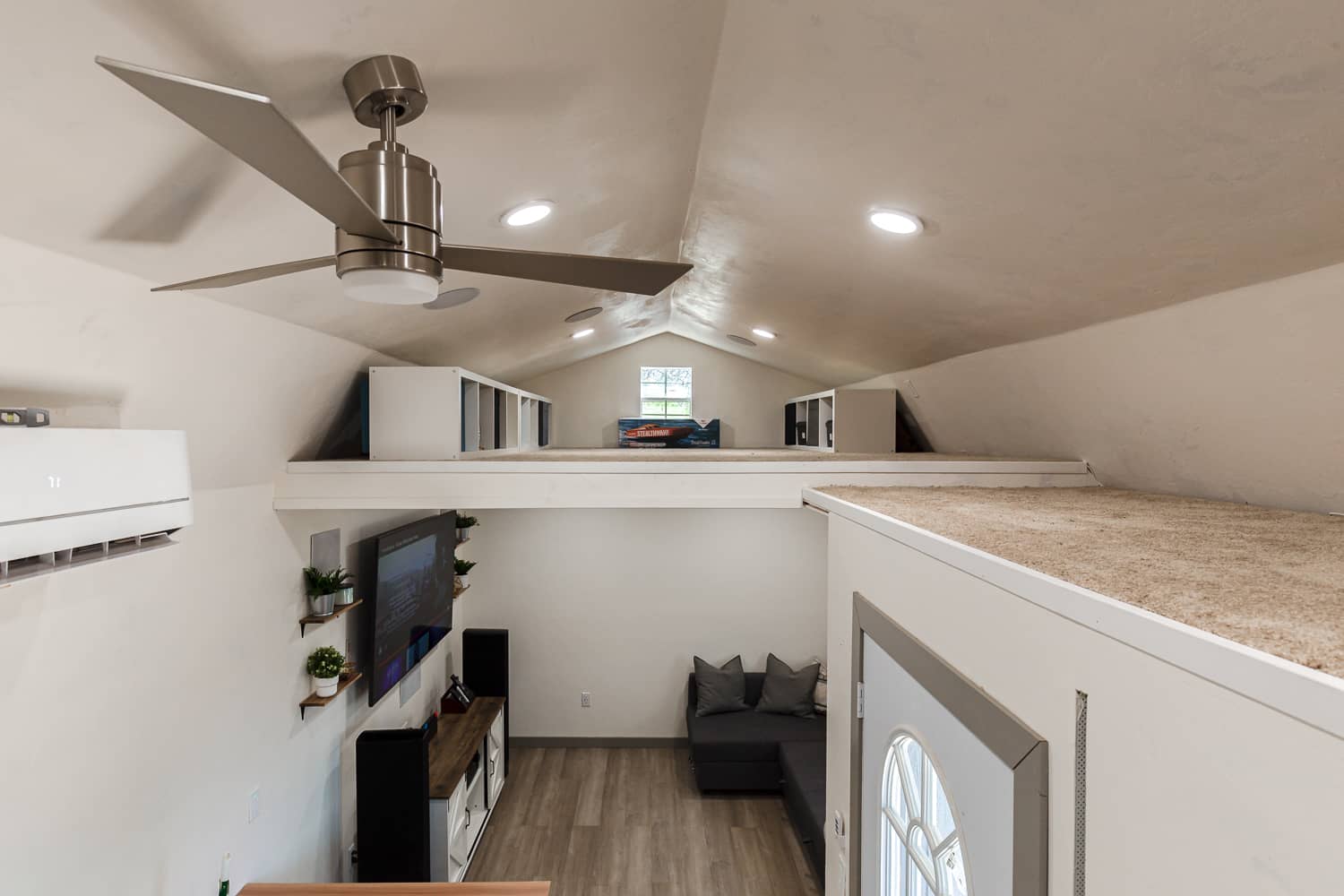 Finished living space in a custom WFM tiny home